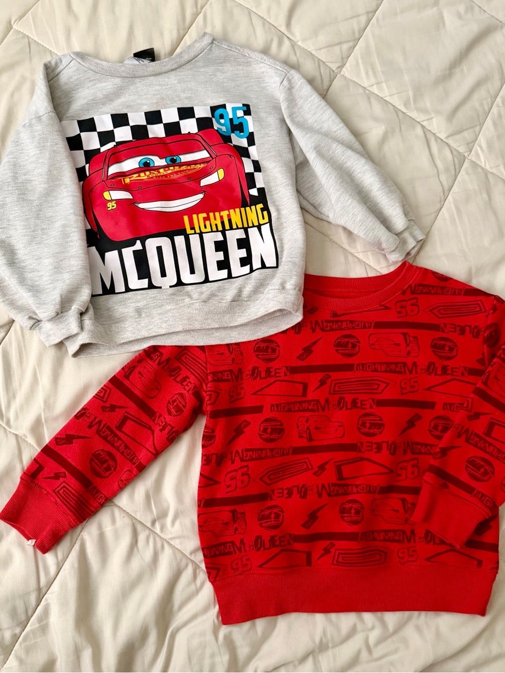 Disney Lightning McQueen Sweatshirts - Red & Gray